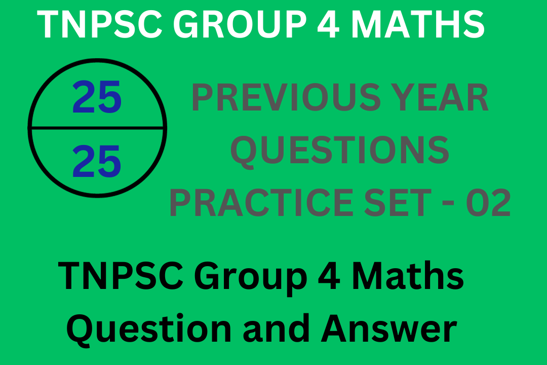 TNPSC Group 4 Maths Question and Answer