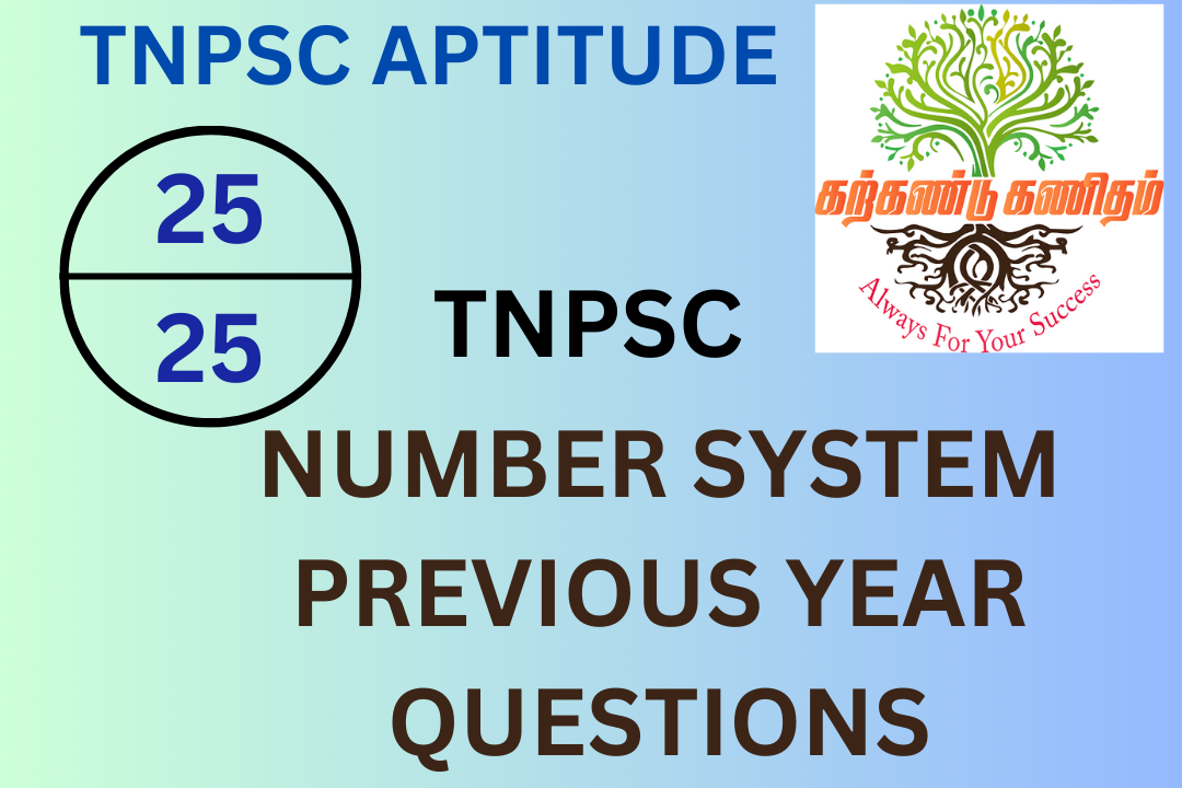 tnpsc number system previous year questions
